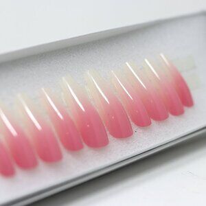 Press On Nails Long Coffin Shape "I'm Sooo Faded"